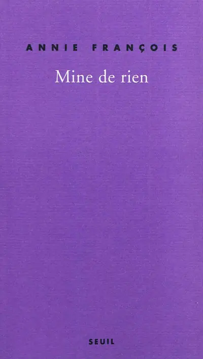 Mine de rien : autobobographie. De guerre lasse