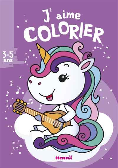 J'aime colorier : licorne : 3-5 ans
