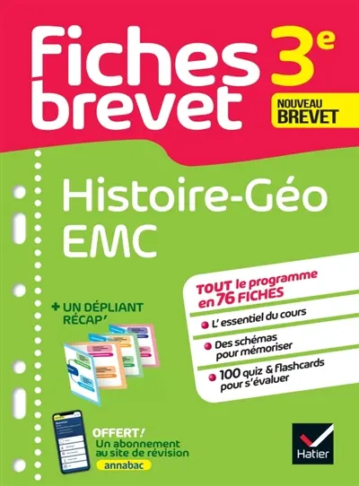 Histoire géo EMC 3e : nouveau brevet