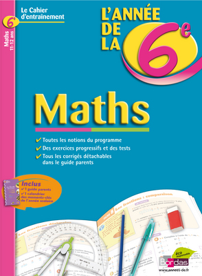 L'année de la 6e : maths