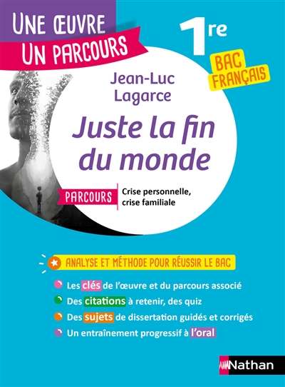 Jean-Luc Lagarce, Juste la fin du monde : parcours crise personnelle, crise familiale : 1re bac français