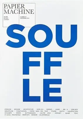 Papier machine, n° 1. Souffle