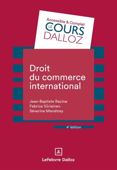 Droit du commerce international Droit du commerce international