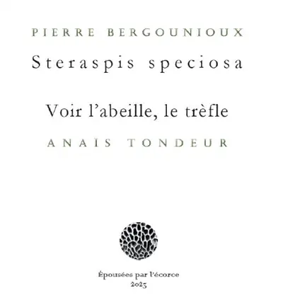 Steraspis speciosa. Voir l'abeille, le trèfle