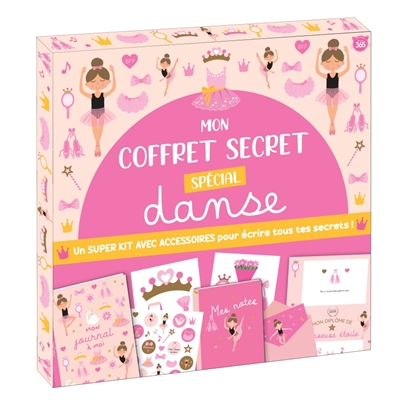 Mon coffret secret spécial danse : un super kit avec accessoires pour écrire tous tes secrets !