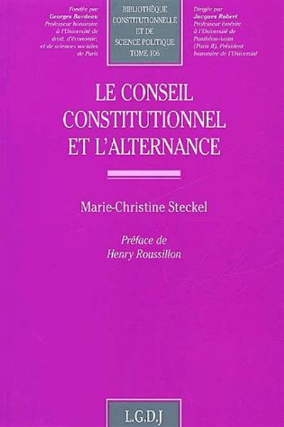 Le Conseil constitutionnel et l'alternance