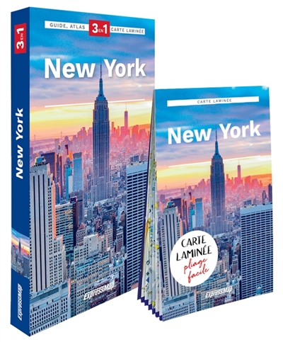 New York : 3 en 1 : guide, atlas, carte laminée