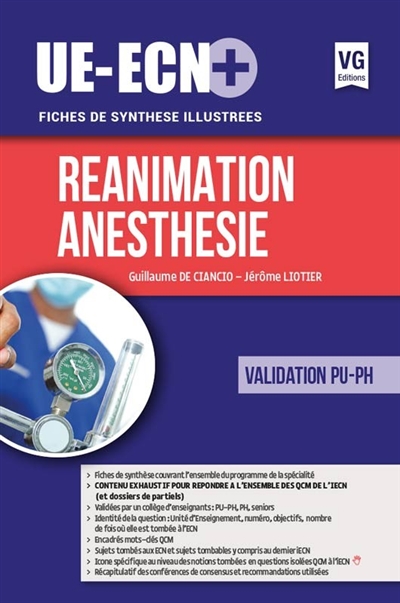 Réanimation, anesthésie : validation PU-PH