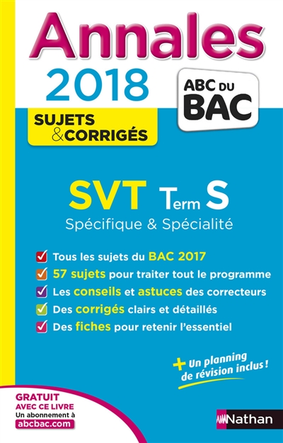 SVT terminale S spécifique...
