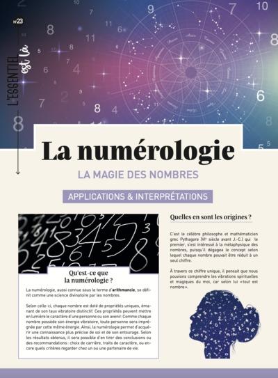 la numérologie : la magie des nombres : applications & interprétations