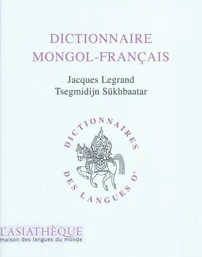 Dictionnaire mongol-français