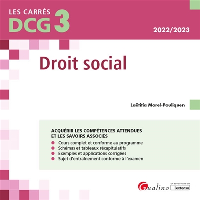 Droit social : DCG 3, 2022-2023