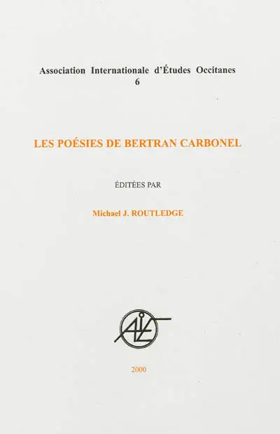 Les poésies de Bertran Carbonel