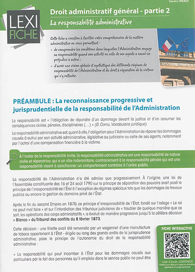 Droit administratif général. Vol. 2. La responsabilité administrative