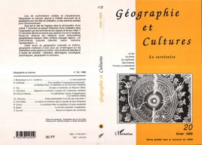 Géographie et cultures, n° 20. Le territoire