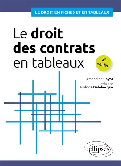 Le droit des contrats et des quasi-contrats en tableaux
