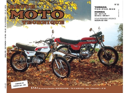 Revue moto technique, n° 30.1. Yamaha DT125 MX (77-88)/Kawasaki Z 650 (77-83)