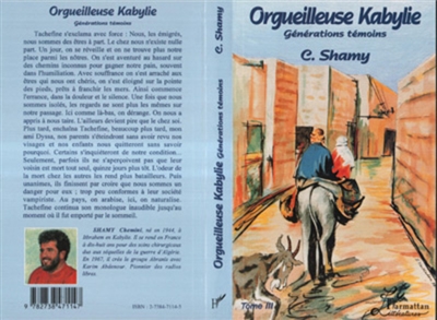 Orgueilleuse Kabylie. Vol. 3. Générations témoins