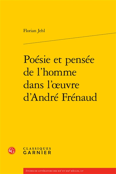 Poésie et pensée de l’homme...