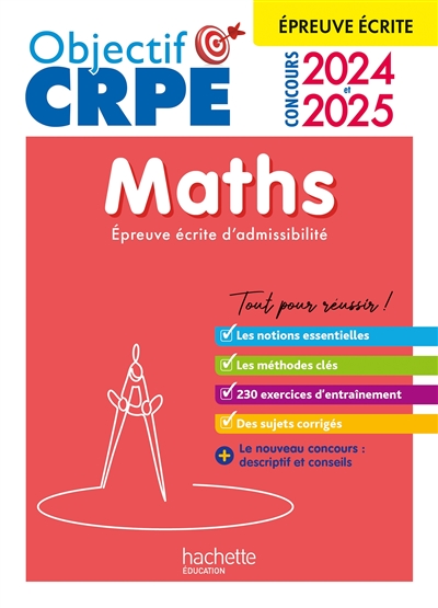 Maths : épreuve écrite d'admissibilité : concours 2024 et 2025