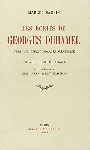 Les écrits de G. Duhamel : bibliographie