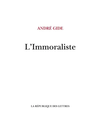 L'immoraliste