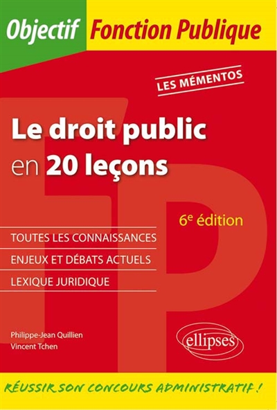 Le droit public en 20 leçons : nouveaux concours