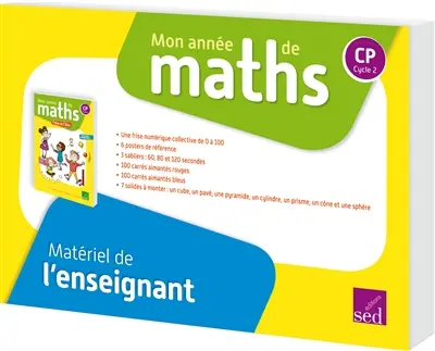 Mon année de maths CP : matériel de l'enseignant