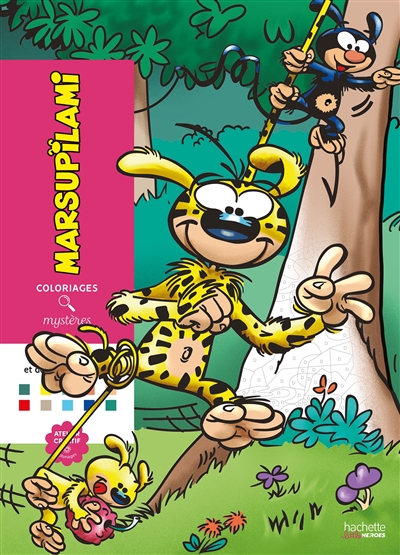 Coloriages mystères : Marsupilami : Colorie les chiffres et découvre l'image