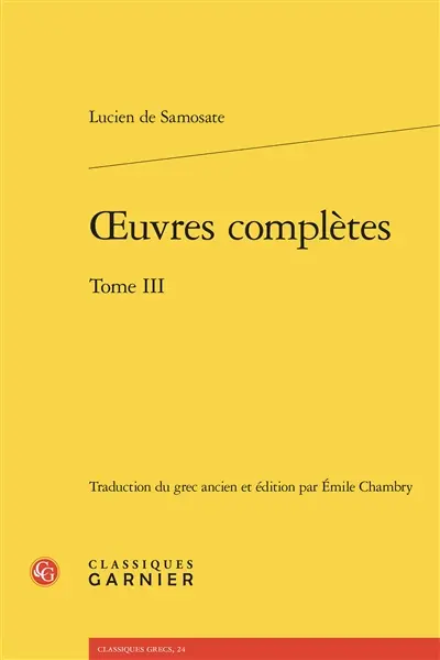 Oeuvres complètes. Vol. 3