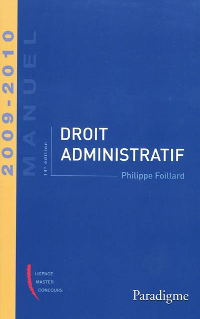Droit administratif : 2009-2010