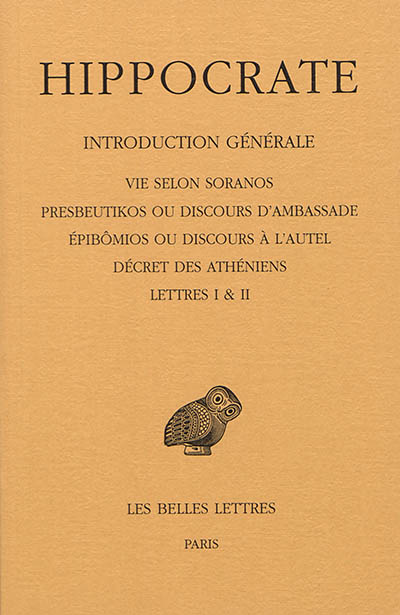 Hippocrate. Vol. 1-1. Introduction générale
