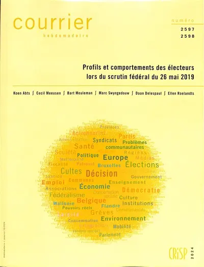 Courrier hebdomadaire, n° 2597-2598. Profils et comportements des électeurs lors du scrutin fédéral du 26 mai 2019
