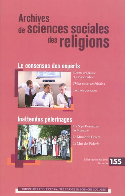 Archives de sciences sociales des religions, n° 155. Le consensus des experts