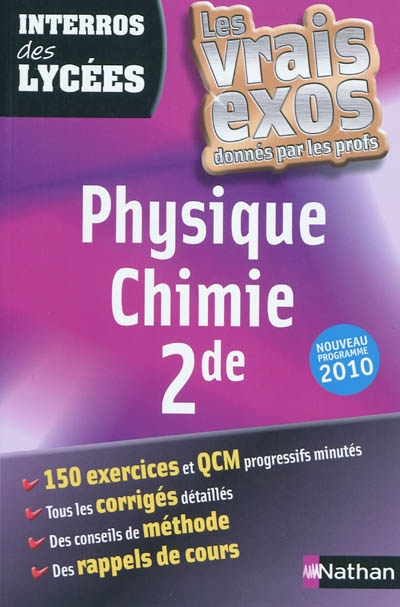 Physique chimie 2de : nouveau programme 2010