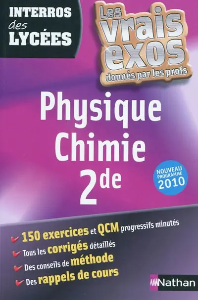 Physique chimie 2de : nouveau programme 2010