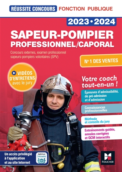 Sapeur-pompier professionnel-caporal : 2023-2024 : préparation complète