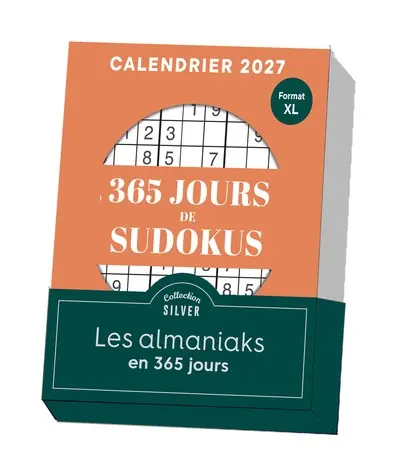 365 jours de sudokus : calendrier 2027 365 jours de sudokus : calendrier 2027