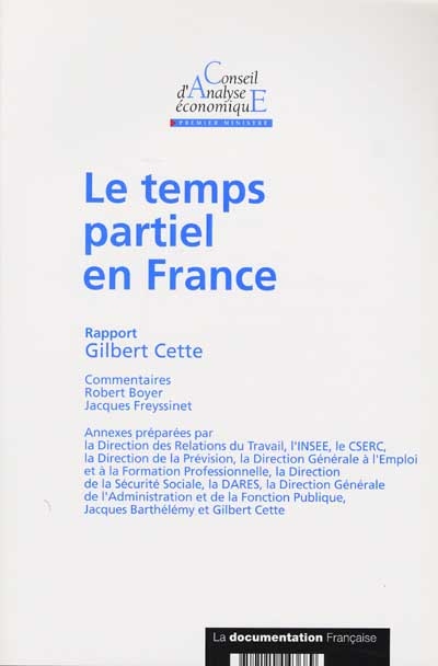 Le temps partiel en France : rapport