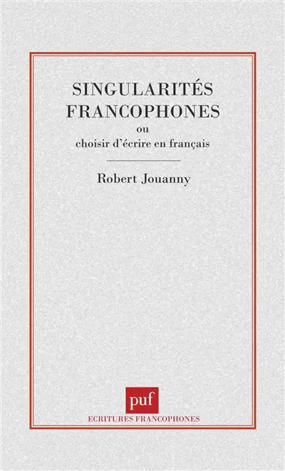 Singularités francophones