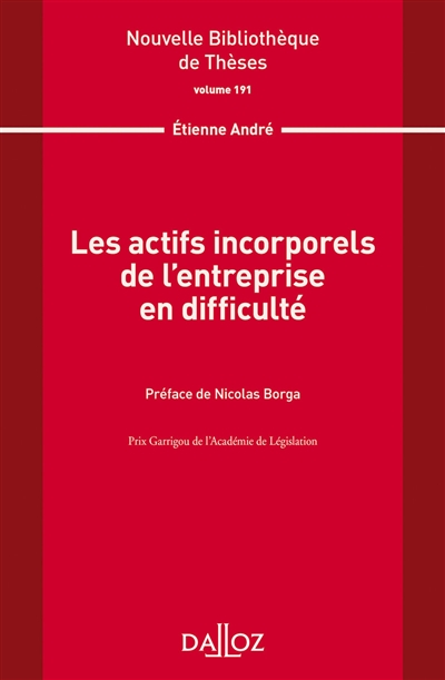 Les actifs incorporels de l'entreprise en difficulté