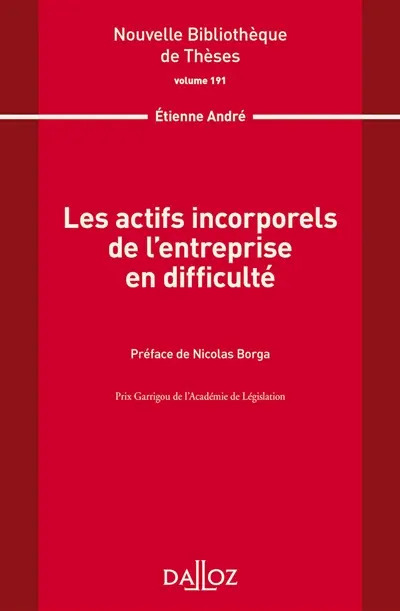 Les actifs incorporels de l'entreprise en difficulté
