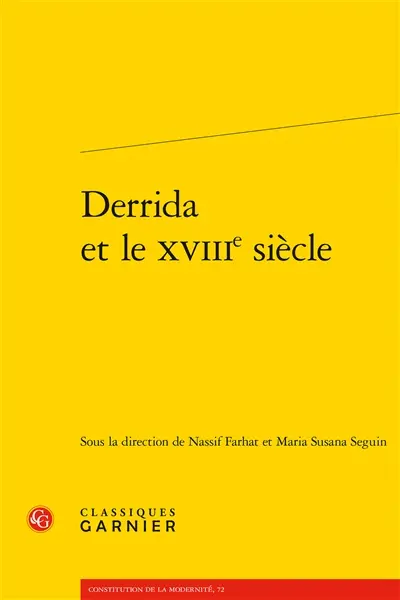 Derrida et le XVIIIe siècle