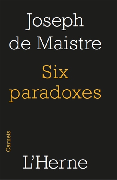 Six paradoxes à madame la marquise de Nav...