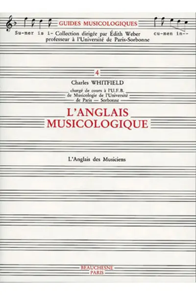 L'anglais musicologique