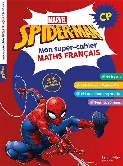 Spider-Man : mon super-cahier maths français, CP