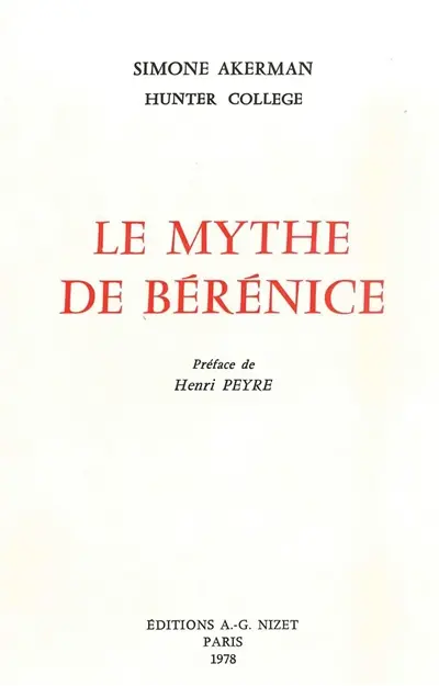 Le mythe de Bérénice