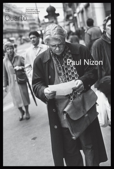 Quarto, revue des archives littéraires suisses, n° 47. Paul Nizon