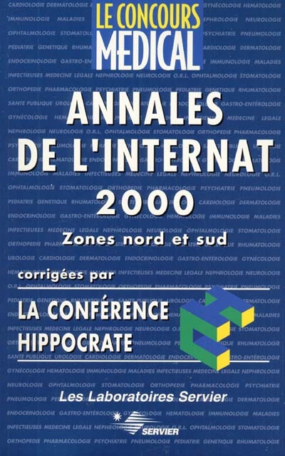 Annales de l'internat 2000 : zones nord et sud