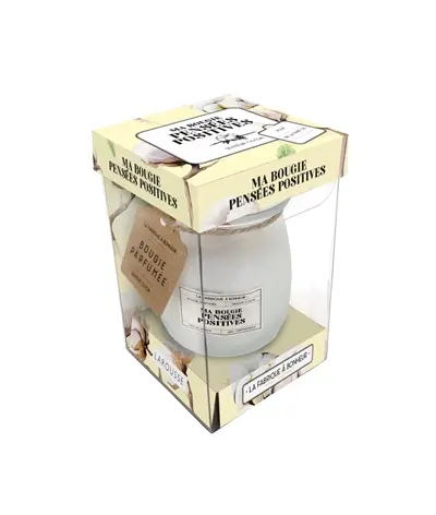 Ma bougie pensées positives : senteur jacinthe